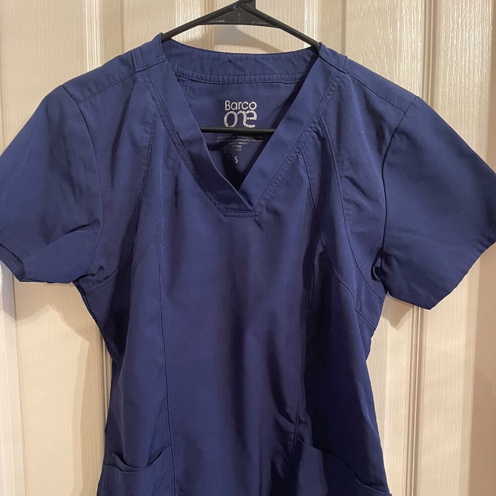 Barco One Navy Women's Scrub Set Size Small